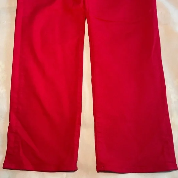 MOTHER- The Rambler Ankle in Ribbon Red Size 25 Straight Leg Jeans High Waist